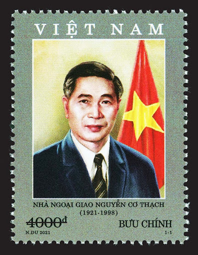 Bộ tem: Kỷ niệm năm sinh nhà ngoại giao Nguyễn Cơ Thạch (1921-1998)